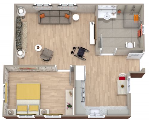 Wheelchair Accessible Floor Plan