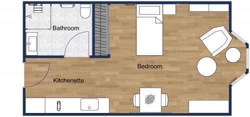 Assisted Living Room Floor Plan