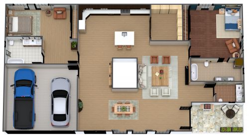 Ranch Floor Plan for Retirees