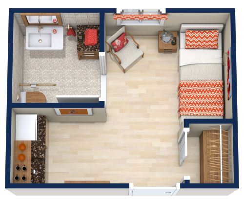 Small Assisted Living Floor Plan 