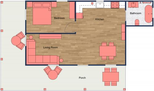 Retirement Cabin Floor Plan