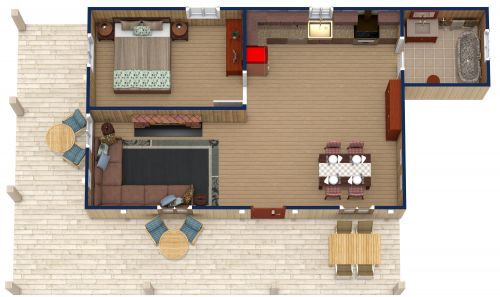 Retirement Cabin Floor Plan