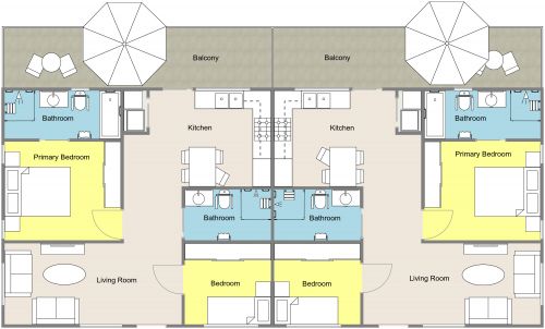 Senior Citizen Duplex Floor Plan