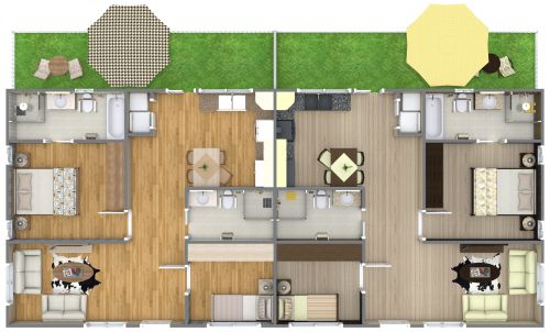Senior Citizen Duplex Floor Plan