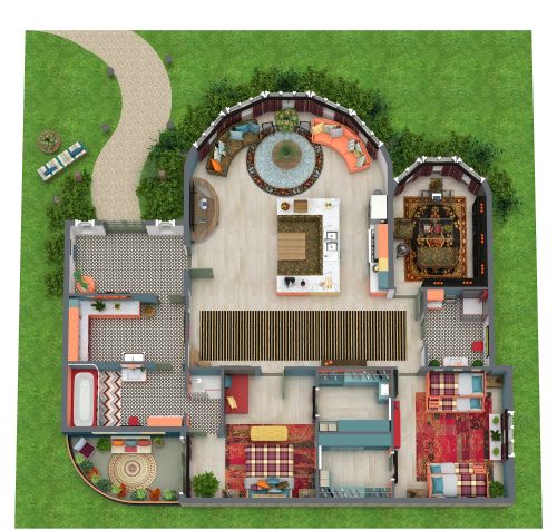 Eclectic Maximalism Floor Plan