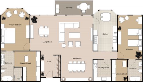 Luxury Senior Apartment Floor Plan