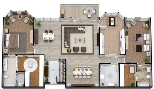 Luxury Senior Apartment Floor Plan