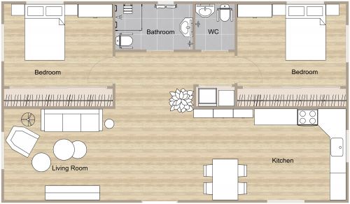 Senior Living House Plan Open Floor