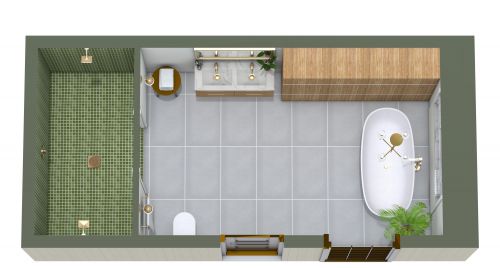 Modern Mediterranean-Style Bathroom Idea