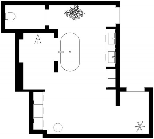 Luxury Bathroom Floor Plan