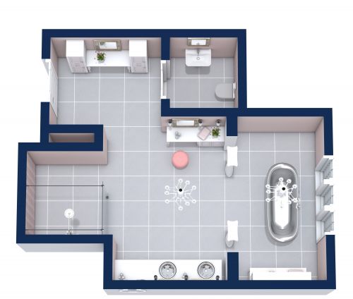 Full Bathroom Floor Plan