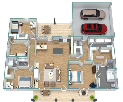 1900 sq ft House Plan