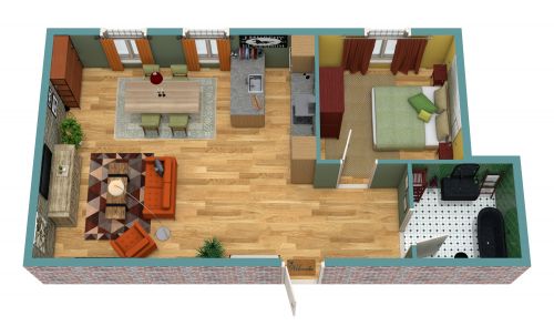 Condo Open Floor Plan