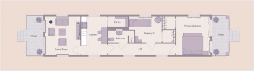 New Orleans Shotgun House Floor Plan