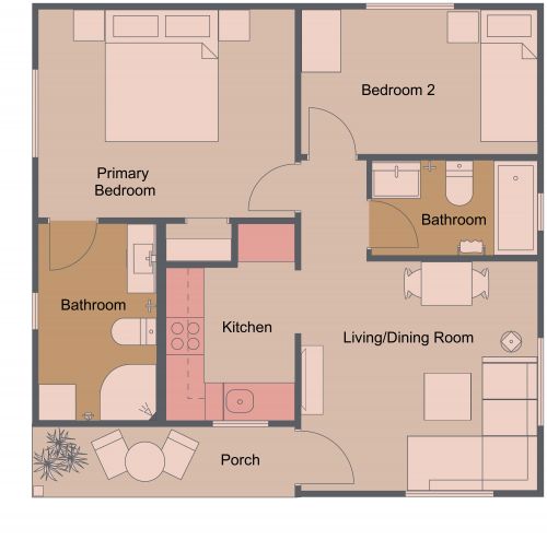 600 sq ft House Plan