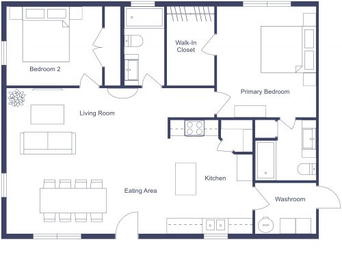Single Story Barndominium Interior