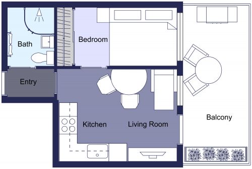 25 sqm Condo Floor Plan​