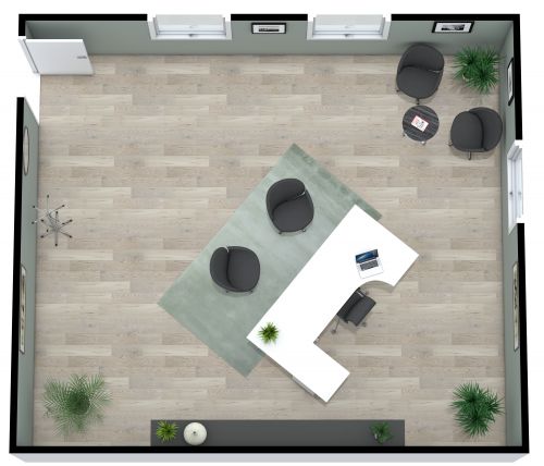 Office Floor Plan 23x20