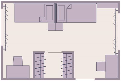 Twin Bedroom Layout