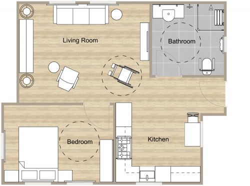 Wheelchair Accessible Floor Plan