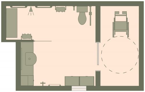 180 sq ft Accessible Bathroom