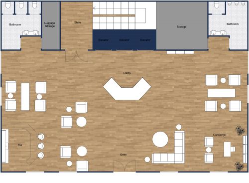Hotel Lobby Floor Plan