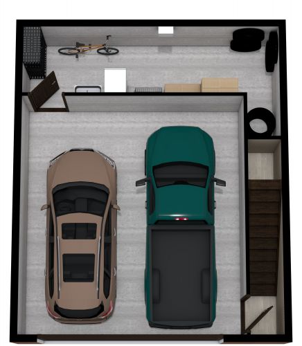 Condo Floor Plan with Garage​