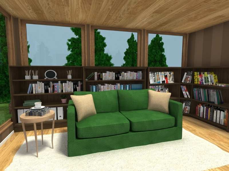 Bookcases with replace materials