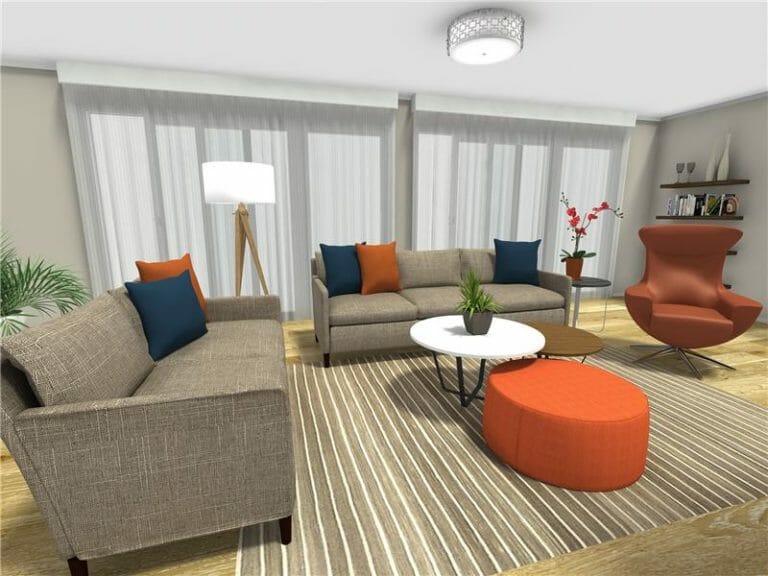 Furniture Layout living room lighting