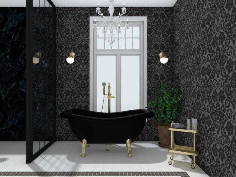 authentic and elegant materials for bathroom