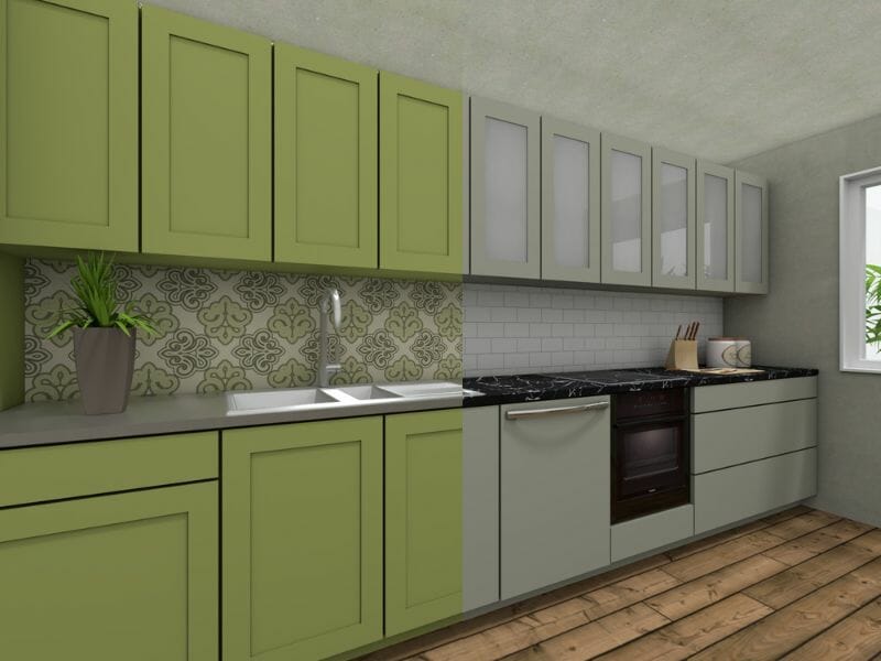 Modernize dated design - from ugly avocado green to a prettier color