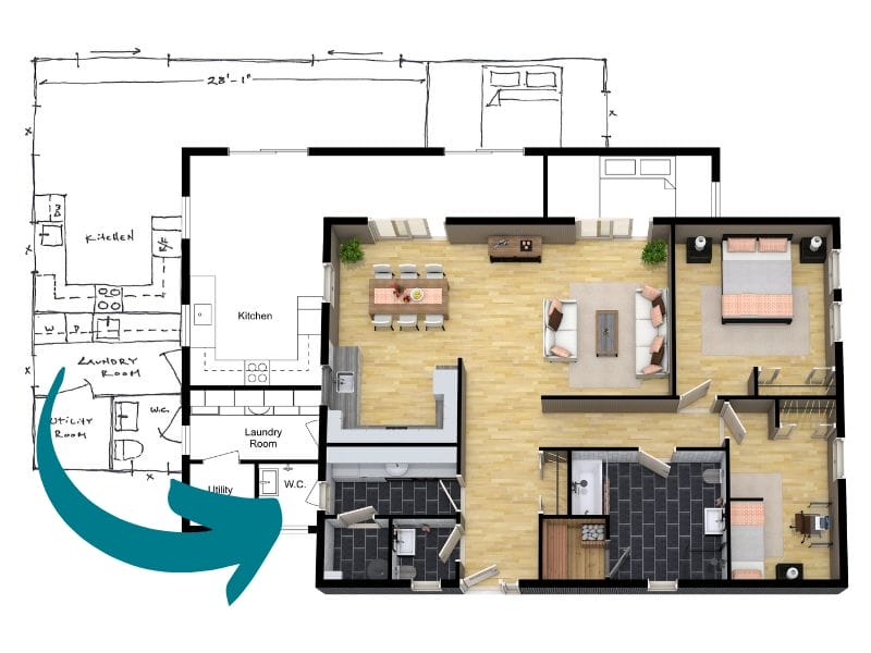 Order floor plans from blueprint to 2D and 3D Floor Plans