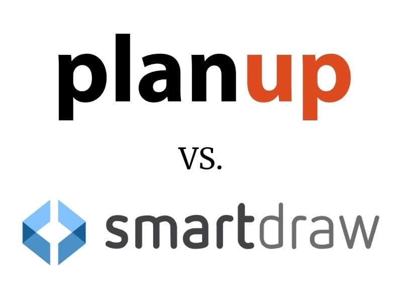 Planup logo above a SmartDraw logo.