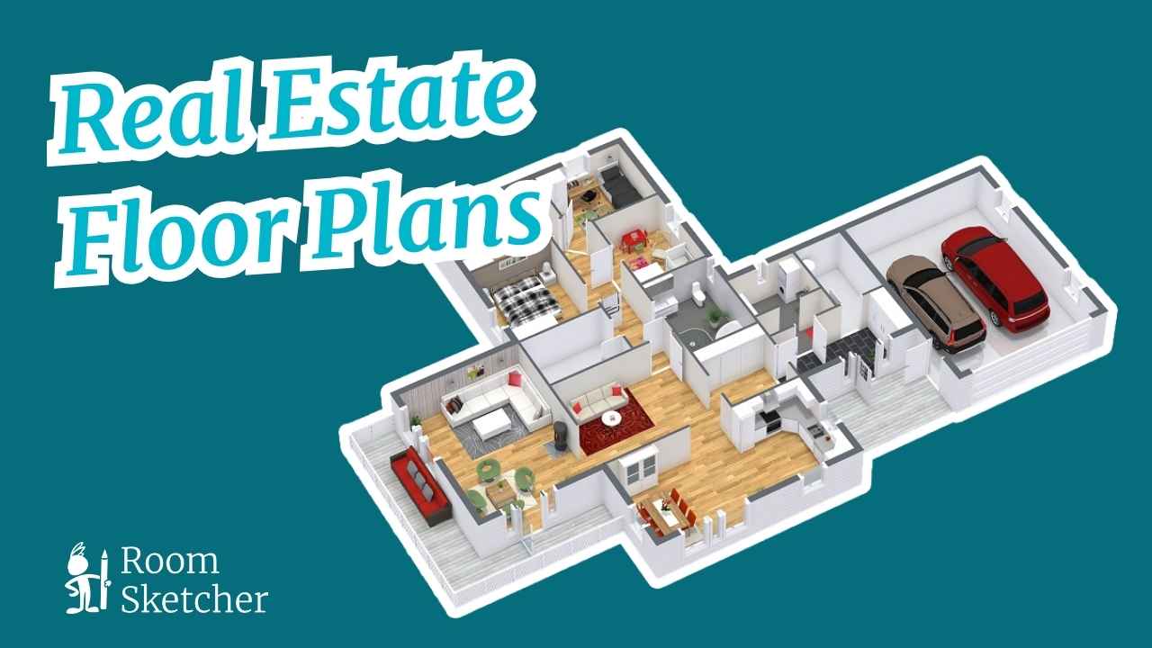 YouTube thumbnail for real estate floor plans with a 3D floor plan rendering