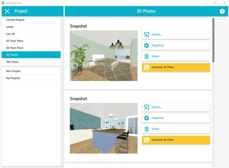 Save Snapshots to Your Project