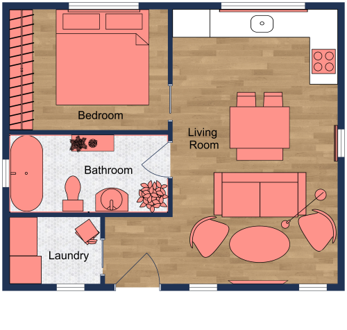 Eclectic Apartment Floor Plan